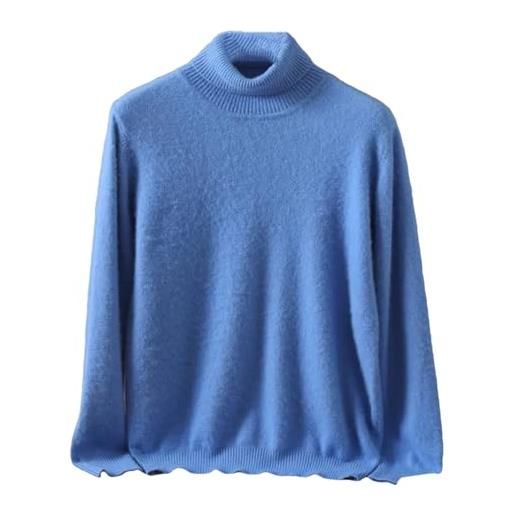 Generic maglione dolcevita da uomo 100% cashmere maglione caldo autunno e inverno di grandi dimensioni lavorato a maglia allentato