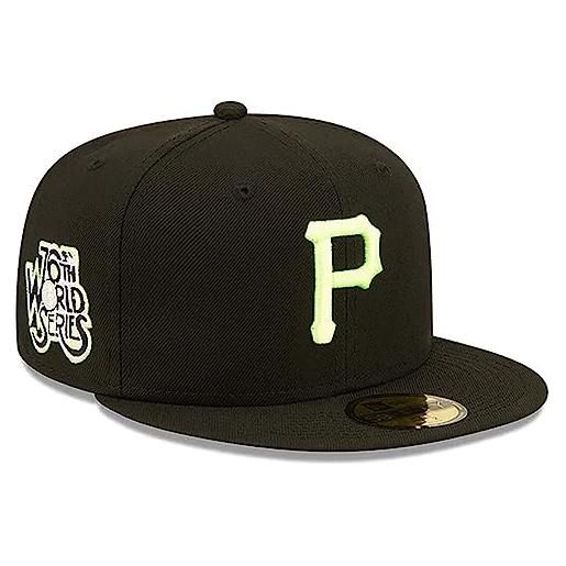 New Era cappellino 59fifty neon logo pirates. Era berretto baseball cappello hiphop 7 5/8 (60,6 cm) - nero