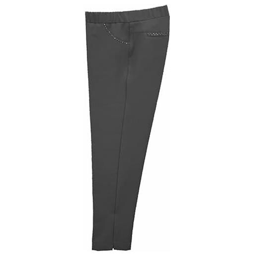 Pantalone Jeans Slim Demetra Saggio Iber - 100% Cotone, Lunghezza Caviglia, Con Profumatore Vaniglia, Taglie 42-54