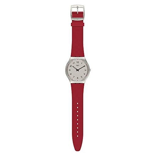 Swatch orologio analogico quarzo svizzero uomo con cinturino in di gomma ss07s105
