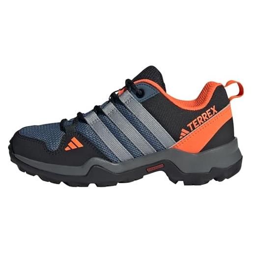 adidas terrex ax2r hiking shoes, sneakers, wonder steel grey three impact orange, 35.5 eu