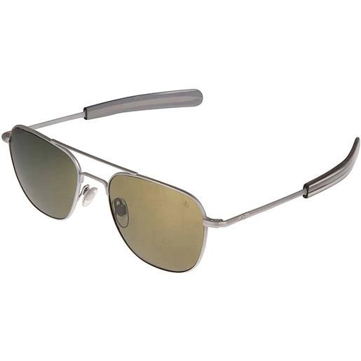 American Optical occhiali da sole original pilot 4-mt silver bt op-455smgng