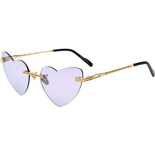 Bustout occhiali da sole kayt cuore - oro - viola