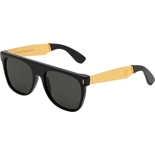 Retrosuperfuture occhiali da sole flat top francis black