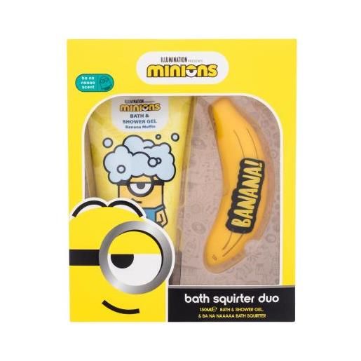 Minions bath squirter duo cofanetti doccia gel Minions bath & shower gel banana muffin 150 ml + giocattolo per bambini
