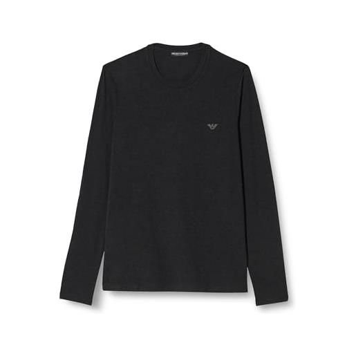 Emporio Armani maglietta da uomo in viscosa calda t-shirt, nero