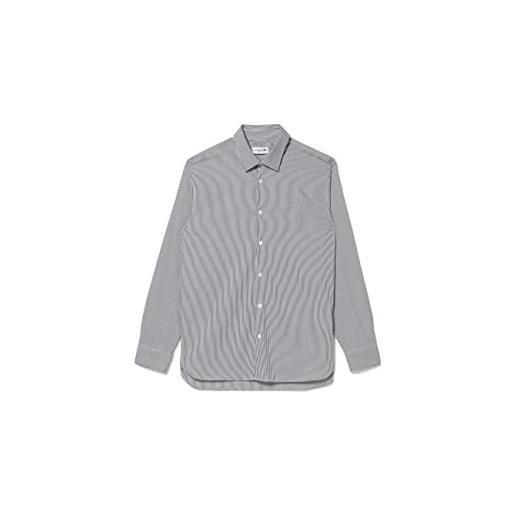 Lacoste ch0198 camicie in tessuto, white/overview, 40 uomo