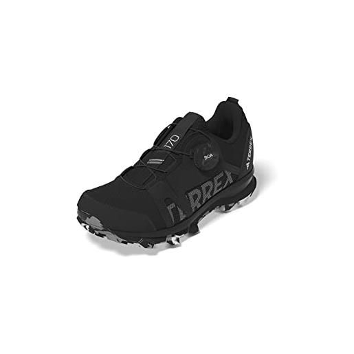adidas terrex agravic boa trail running shoes, scarpe da corsa unisex - bambini e ragazzi, core black ftwr white grey three, 28.5 eu
