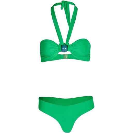 Silvia Tcherassi bikini con nodo valderice fermina - verde