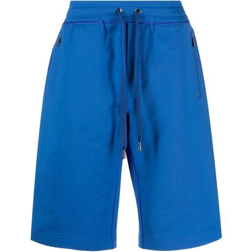 Dolce & Gabbana shorts con placca logo - blu