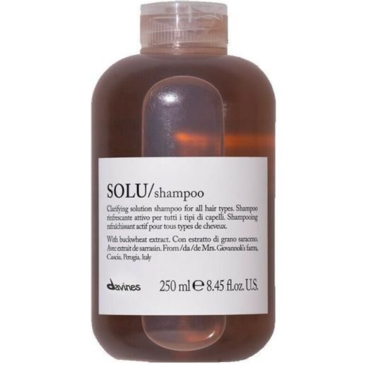 Davines solu shampoo 250ml - shampoo rinfrescante tutti tipi di capelli
