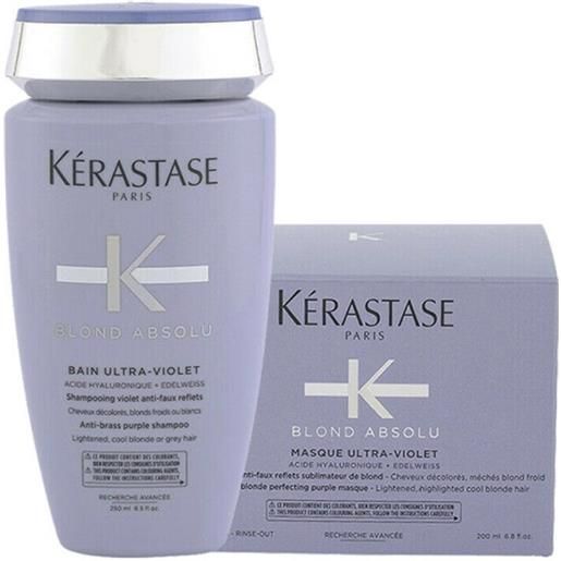 Kérastase kerastase blond absolu bain+masque ultra-violet 250+200ml kit anti-giallo capelli biondi bianchi