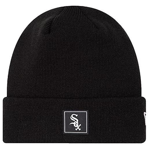 New Era chicago white sox team cuff - berretto invernale caldo con risvolto - nero, nero , taglia unica