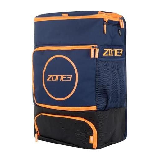 ZONE3 award winning transition, zaino unisex-adulto, blu navy/arancione, taglia unica