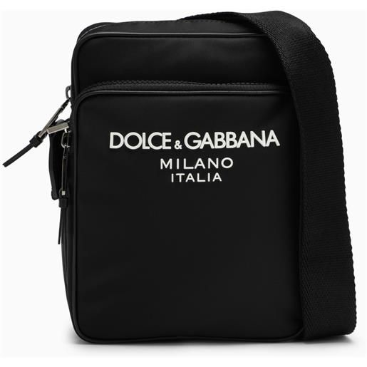 Dolce&Gabbana borsa messenger nera in nylon