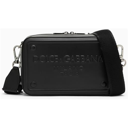 Dolce&Gabbana borsa a tracolla nera in pelle di vitello
