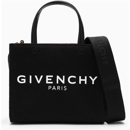 Givenchy mini tote nera in canvas