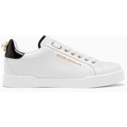 Dolce&Gabbana sneaker bassa bianca e oro