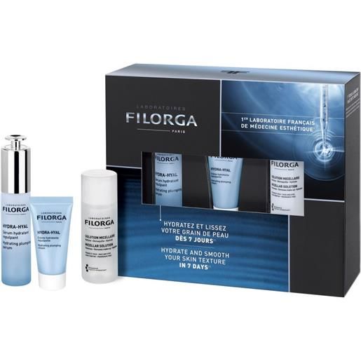 LABORATOIRES FILORGA C.ITALIA filorga basic cofanetto hydration idratante e rimpolpante siero 30ml + crema 15ml + soluzione micellare 50ml