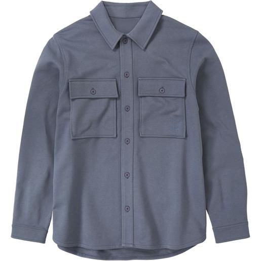 Closed giacca-camicia con logo ricamato - blu