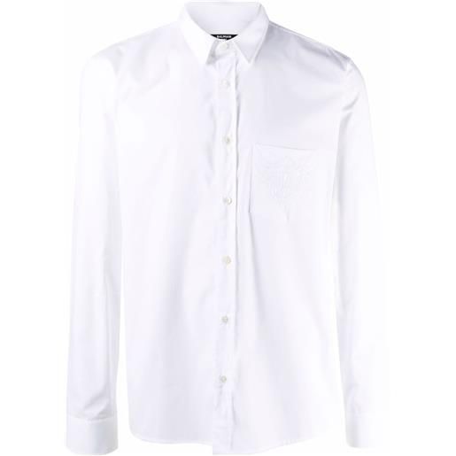 Balmain camicia con ricamo - bianco