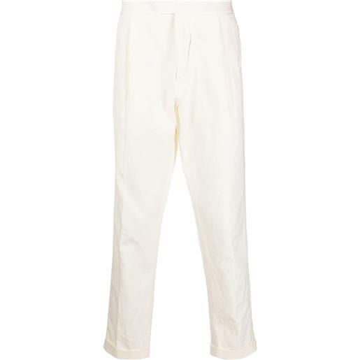 Caruso pantaloni sartoriali dritti - bianco
