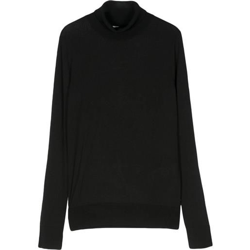 Calvin Klein maglione con scollo a v - nero