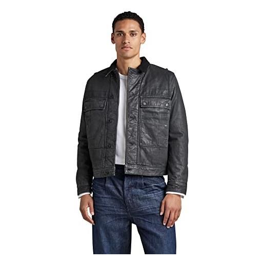 G-STAR RAW men's utility flap pocket lined jacket, grigio (magma cobler d22113-d189-d360), xl