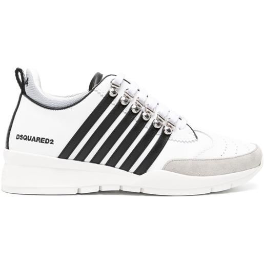 Dsquared2 sneakers legendary a righe - bianco