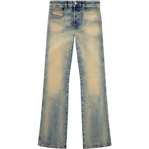 Diesel jeans d-buck svasati con vita bassa 1998 - blu