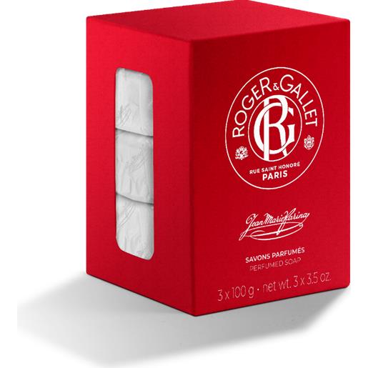 ROGER & GALLET r&g jean marie farina box saponetta 3 pezzi 100 g