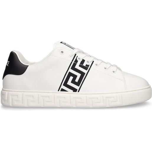 VERSACE sneakers in similpelle con logo