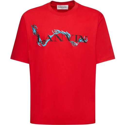 LANVIN t-shirt oversize chinese new year in cotone