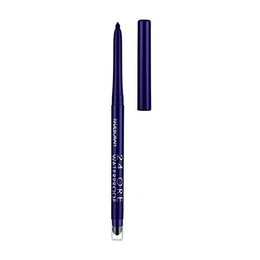 Deborah milano - matita occhi 24 ore automatica waterproof 08 violet, a lunga durata, alta precisione e ultra-pigmentata, dona uno sguardo intenso e definito, 0.5 gr