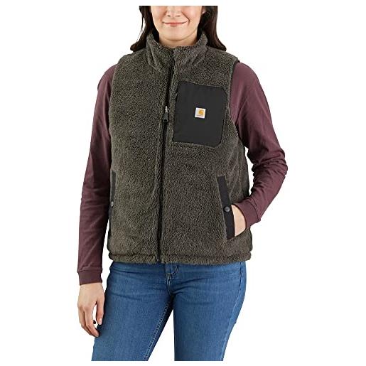 Carhartt montana relaxed fit insulated vest gilet isolato, nero, m donna