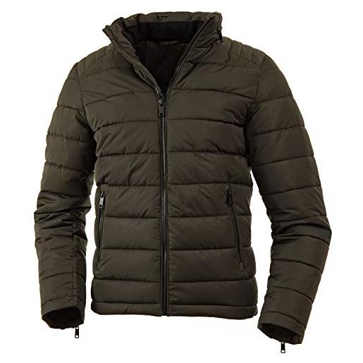 Instinct giubbotto piumino uomo invernale imbottito 200 grammi giacca cappotto casual elegante slim fit con cappucio inverno (xl, nero (black 820))