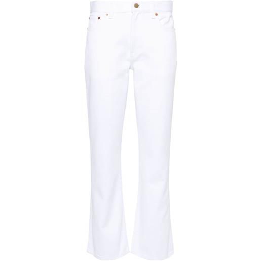 Valentino Garavani jeans svasati a vita media - bianco