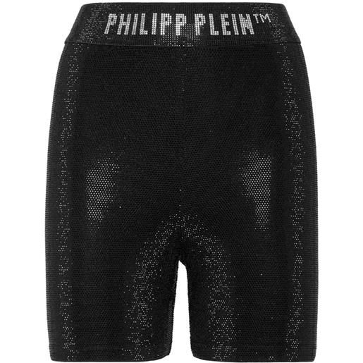 Philipp Plein shorts lamè - nero