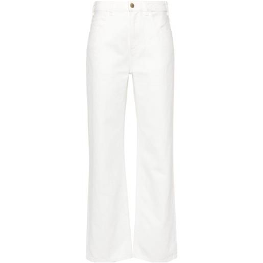 Chloé jeans svasati a vita bassa - bianco