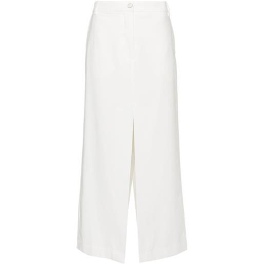 REMAIN front-slit pencil maxi skirt - bianco