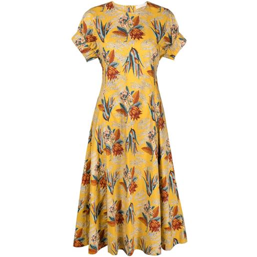 Ulla Johnson devon floral-motif maxi dress - giallo