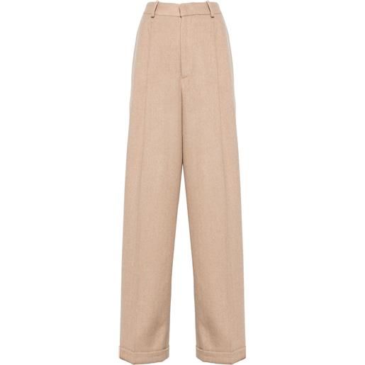 Polo Ralph Lauren pantaloni con pieghe - marrone