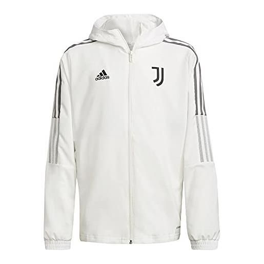 adidas gr2944 juve pre jkt y giacca unisex - bambini core white 7-8a