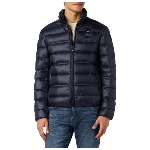 Blauer giubbini corti imbottito piuma giacchetto, 888 blu, 3xl uomo