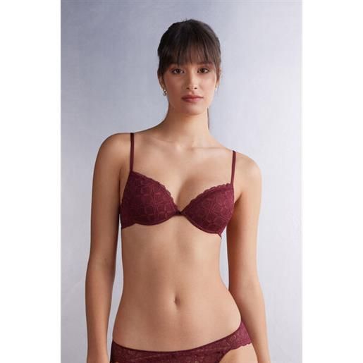 Intimissimi reggiseno push-up bellissima in pizzo bordeaux