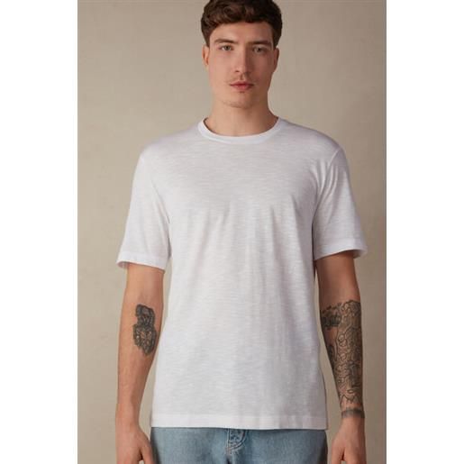 Intimissimi t-shirt in cotone fiammato bianco