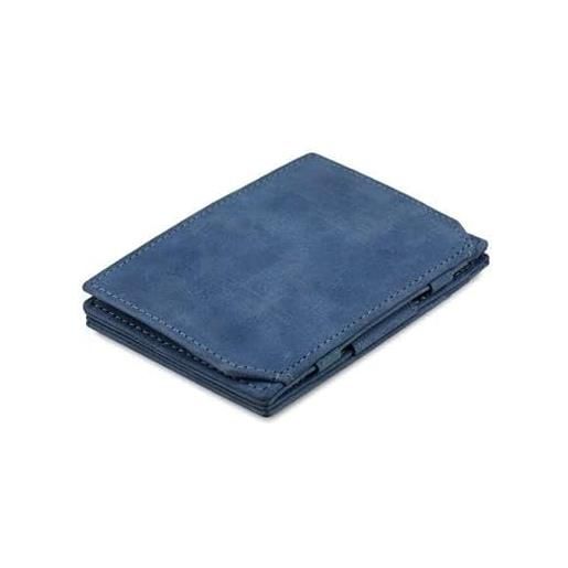 GARZINI portafoglio magico - in vera pelle, sottile e minimalista magic wallet da uomo con sistema di blocco rfid e portamonete