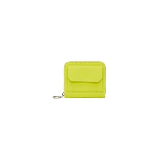 OBAG o bag - portafoglio o half wally berna in poliuretanica, verde lime (10.2 x 10.5 x 2 cm)