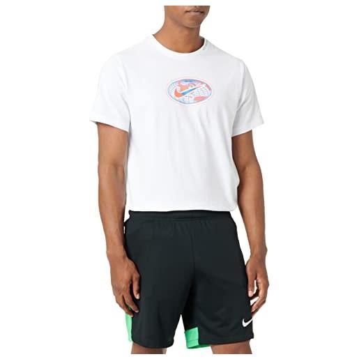 Nike academy pro, pantaloncini uomo, black/green spark/white, s