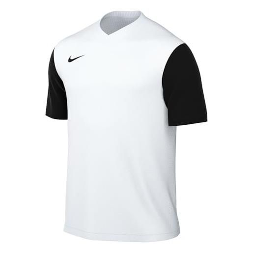 Nike df tiempo prem ii, t-shirt uomo, volt/midnight navy/black, s